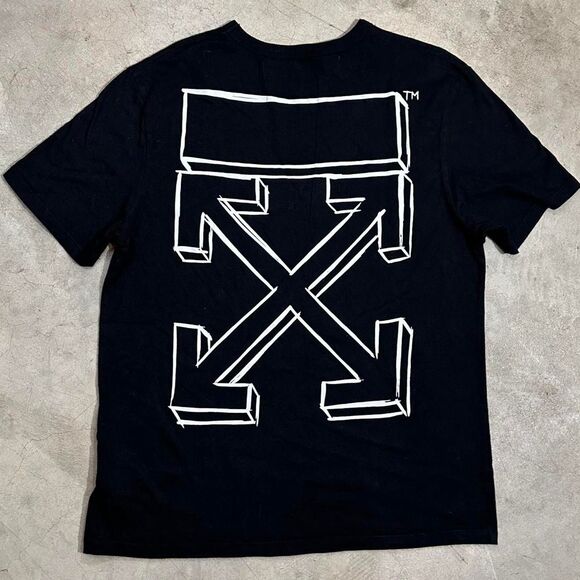 Off-White Other - Main Label Off-white Men's Black Graphic T-shirt Size Small